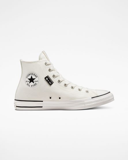 Tenis Converse Chuck Taylor All Star Grid Logo Cano Alto Masculino Branco | PT J09T34P